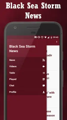 Black Sea Storm News News from Trabzonspor android App screenshot 0