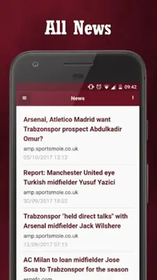 Black Sea Storm News News from Trabzonspor android App screenshot 5